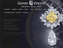 Tablet Screenshot of giannivincentjewelers.com